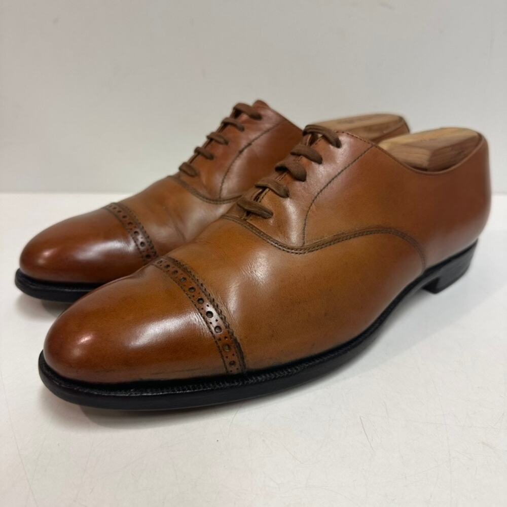 VGUC Crockett & Jones x Polo Ralph Lauren Oxford Cap Toe Made in England 8 D